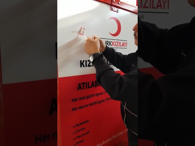 KIZILAY Genel Müdürlüğü Eşya Toplama kabinlerinde Anti Stick özelliğinin testi